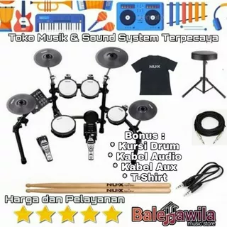 Drum Elektrik Electric Drum Set Nux DM 7 X DM7X DM 7X Garansi Resmi