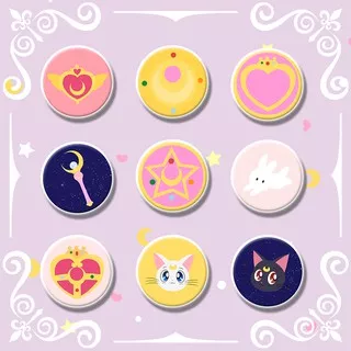 Feragatha Popsocket Phone Grip Phone Holder Kartun Sailor Moon Jepang Untuk Semua Tipe HP