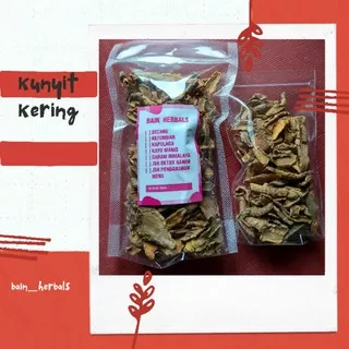 Kunyit Kering - Dried Turmeric - Kunyit Iris Kering 50 gram