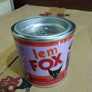 Lem Fox Kaleng 70cc/lem serbaguna/lem fox kuning kaleng 70 gr/fox kaleng kecil/lem aibon