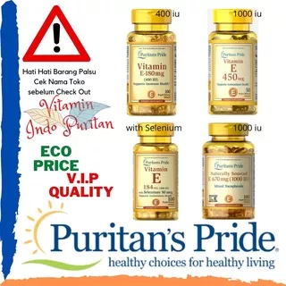 Vitamin Puritan Pride Vitamin E 400 iu dan 1000 iu