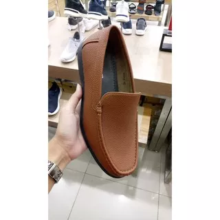 COLE 43 Original sepatu pria tanpa tali kulit coklat brand Matahari branded formal