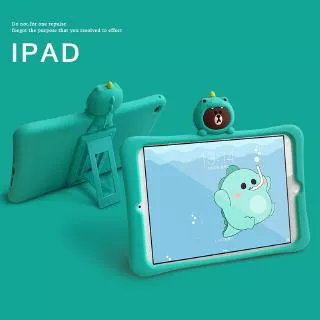 iPad 10.2 iPad Pro9.7 iPad 2017/2018 iPad 6 / Air2 iPad 5 / Air iPad mini5 iPad mini4 iPad mini 1/2/3 iPad 2/3/4 iPad pro11 inch cute dinosaur bear protective sleeve