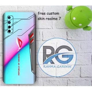 garskin hp realme 7 motif top rog code 1-2 - bisa custom  motif via chat