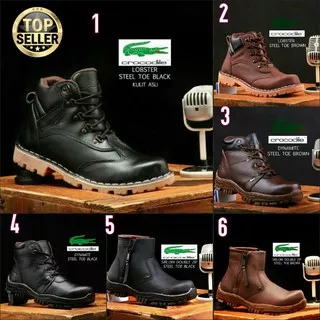 sepatu pria caterpillar nitrogen low safety boots ada besi di didepannya 3 warna hitam black coklat