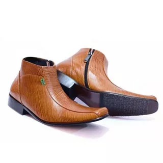 Sepatu kerja pria kickers pantofel High formal kerja kantor pria keren modis casual trendy kulit sapi Non Tali