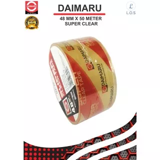 DAIMARU TAPE - LAKBAN - SUPER CLEAR - 2 INCHI 50 METER