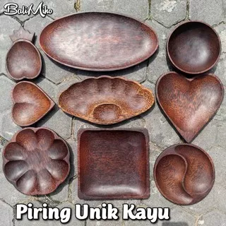 PIRING KAYU AREN/PIRING KAYU/PIRING UNIK/PIRING HOTEL/PIRING SALAD/PIRING MAKAN KAYU