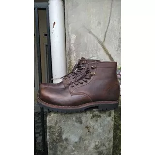 Safety boots redwing kulit asli ll sepaty boots safety redwing kulit