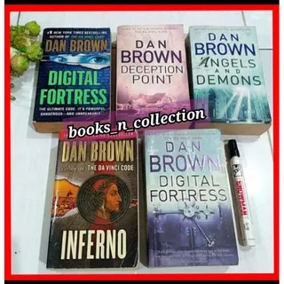 ORIGINAL English Novel dan brown bhs inggris da vinci code deception inferno angels demons