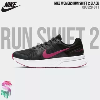 Nike Run Swift 2 [CU3528-011] Black Womens Original BNIB - Sepatu Lari Wanita