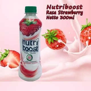 Nutriboost / Minuman Susu+Sari Buah / Rasa Strawberry / 300ml
