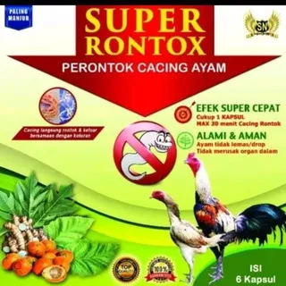 SUPER RONTOX SASANA NGAPAK / SUPER RONTOK / OBAT CACING AYAM