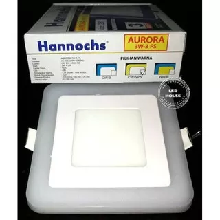 Jual Lampu Led Ceiling Decorative Hannochs Aurora 3W 3Watt 2 Warna Petak Dijamin Ori