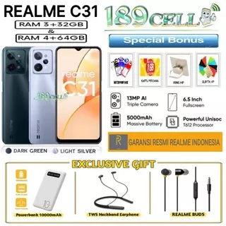 REALME C31 RAM 3/32 GB | C 31 RAM 4/64 GARANSI RESMI REALME INDONESIA