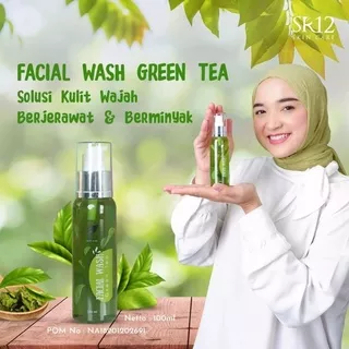 SABUN WAJAH JERAWAT SR12 Facial Wash Green tea 100ml