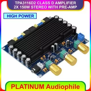 TPA3116 Amplifier Stereo 2X 150W TPA3116D2 Class D Amplifier XH M549