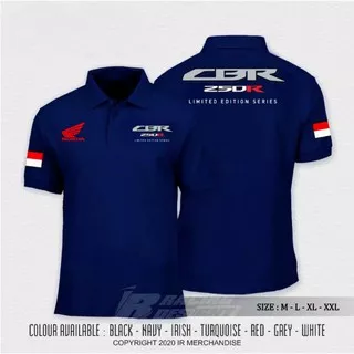 CBR 250R Polo shirt CBR250 Limited Edition Series Tshirt polo CBR 250R Baju Honda CBR 250R FREMIUM