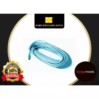 Kabel Antena TV KITANI 10M / 15M / 20M COAXIAL 3C BIRU Plug Tembaga