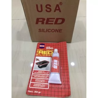 Usa 650 lem red kecil lem merah 30gr lem silicone red lem red silicon EJF361