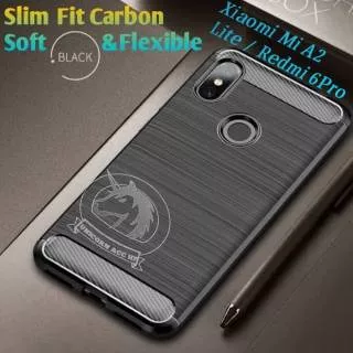 Xiaomi Mi A2 Lite / Redmi 6 Pro SoftCase SliM Fit Carbon / Soft & Flexible
