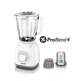 BLENDER PHILIPS HR 2106 / BLENDER KACA HR2106 GLASS - PUTIH