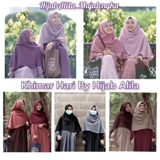 KHIMAR HARI BY HIJAB ALILA Khimar Hari Pet Dan No Pet Jilbab Syari Hijab Instant