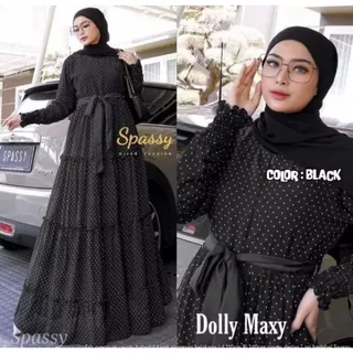 Gamis Sabuk Wanita Katun  Busui Onde Polkadot  Muslim Muslimah Syari