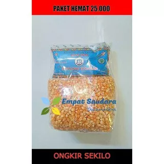 (PAKET HEMAT 01) JAGUNG POPCORN 1 KG DAN BUMBU TABUR KEJU 250 GRAM