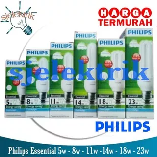 Lampu Led Kamar Philip philips Essential 5W 8W 11W 14W 18W 23W Lampu Jari 2U