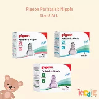 Dot Pigeon Peristaltic Nipple S M L Isi 1/ Isi 2