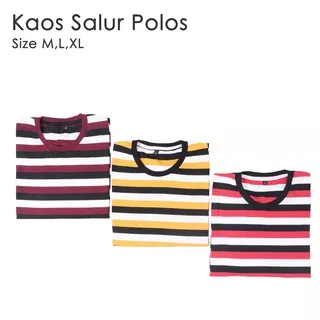 Kaos motif Garis Pria kaos Stripe/Kaos Salur /Kaos Garis Pria/Cowok/Laki laki MH0163/ MH0164/ MH0165