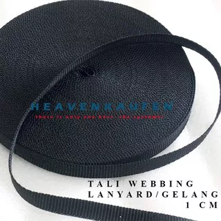 Tali Webbing 1 cm Untuk Lanyard/Gelang Dll Meteran