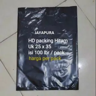 Kantong Plastik Packing Hitam Uk 25x35 (isi 100 pcs) - Plastik Bungkus Paket - Plastik Olshop - Plastik Online Shop - HD Packing