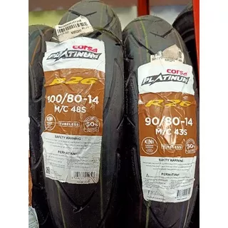 SEPAKET BAN CORSA PLATINUM R26 90/80 DAN 100/80 RING 14 TUBELESS