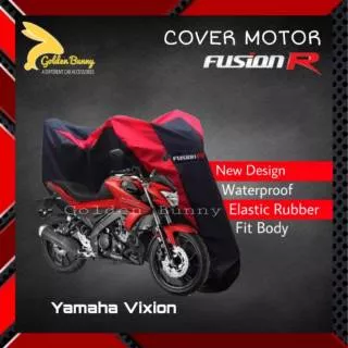 Body Cover Motor Yamaha Vixion / Sarung Motor Yamaha Vixion - FUSION R - hitam