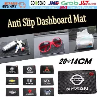 Car Logo Silicone Anti Slip Mat Dashboard Mobile Phone MP3 GPS Sunglasses Holder Mount Bracket