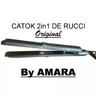 CATOK DE RUCCI 2in1 DR555B ORIGINAL BY AMARA | CATOKAN RAMBUT LURUS & CURLY [FREE BUBBLE WRAP]