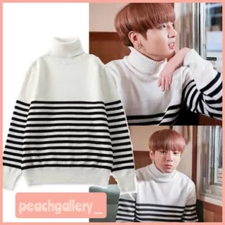 Turtle Neck Spring Day Jungkook sweater BTS Bangtan Outfit Outer Rajut Knit Wear