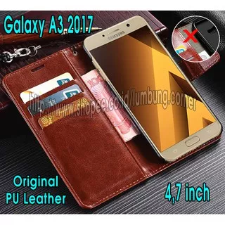 Flip Cover Samsung Galaxy A3 2017 (A320) Leather Case