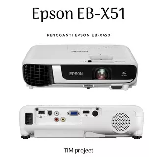 Projector Epson EB-X51 pengganti EB-X450 3800 lumens XGA garansi resmi