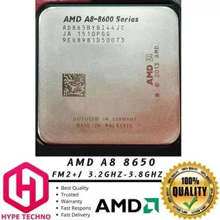 AMD A8 8650 RADEON R7 SERIS 3.2GHz - 3.8GHz FM2+. 4 Cores 4 Threads - TDP 65W Processor komputer PC/Desktop