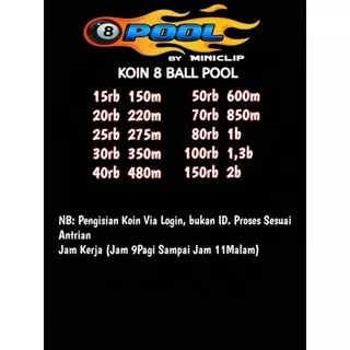 Top Up Koin Game 8 Ball Pool (+bonus) #2