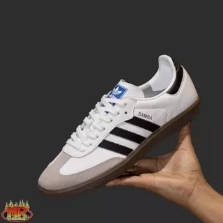 Adidas Samba White Black Gum 100% New BNIB / Sepatu Sneakers Pria Wanita / Premium Quality