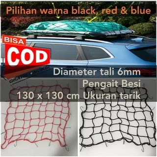 Jaring Bagasi Atap Mobil Roof Rack Net Cargo