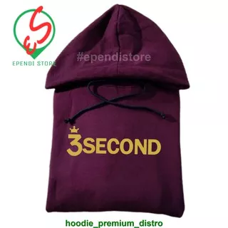 3SECOND HOODIE PREMIUM DISTRO - SWEATER DISTRO - JAKET PREMIUM - JAKET UNISEX - THREESECOND JACKET