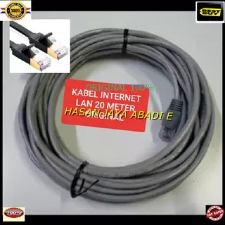 Original Kabel LAN rj45 meter UTP Scable kabel 15 METER  konektor PLUG boot komputer jaringan internet