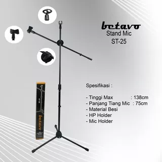 STAND MIC BETAVO ST-25 MURAH BAGUS DAN BERKUALITAS