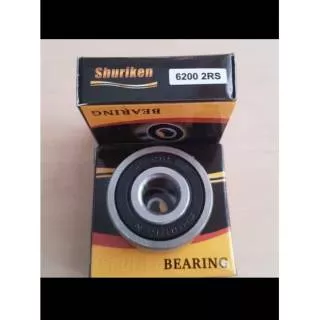 Bearing 6200 2 RS tutup karet Laher 6200-2RS Shuriken