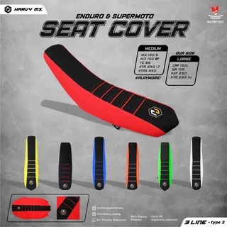 SEAT COVER 02 HRV KULIT JOK SARUNG JOK MOTOR KLX 150 YZ 85 YZ 250 KLX BF DTRACKER KTM 2017 250 KXF 250 450 CRF 150 L WR 155 Gordon KLX S KLX LKTM 85 COVER JOK HRV 3 LINE